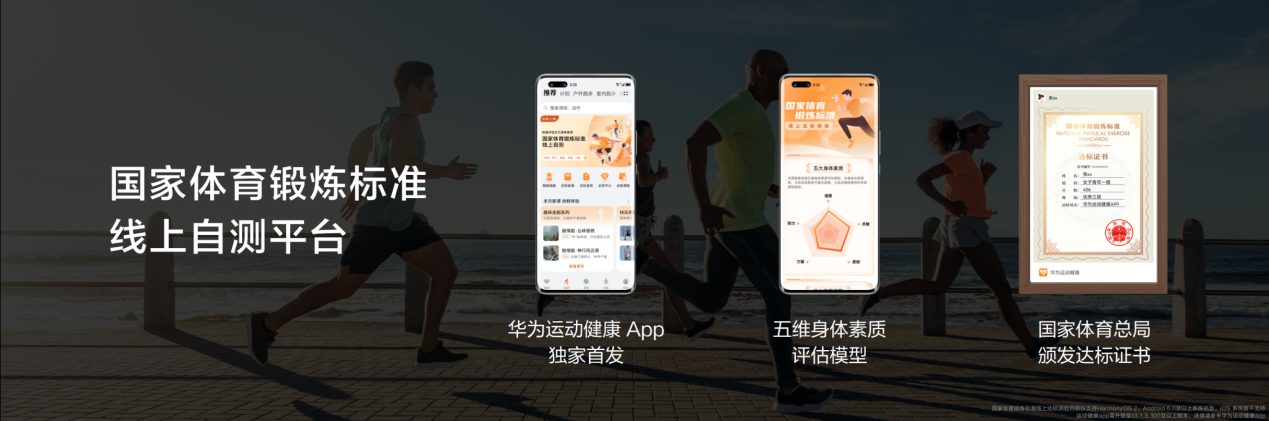 华为运动健康App上线“国家体育锻炼标准线上自测平台”全民科学健身(图1)