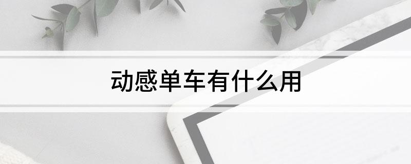 动感单车有什么用(图1)